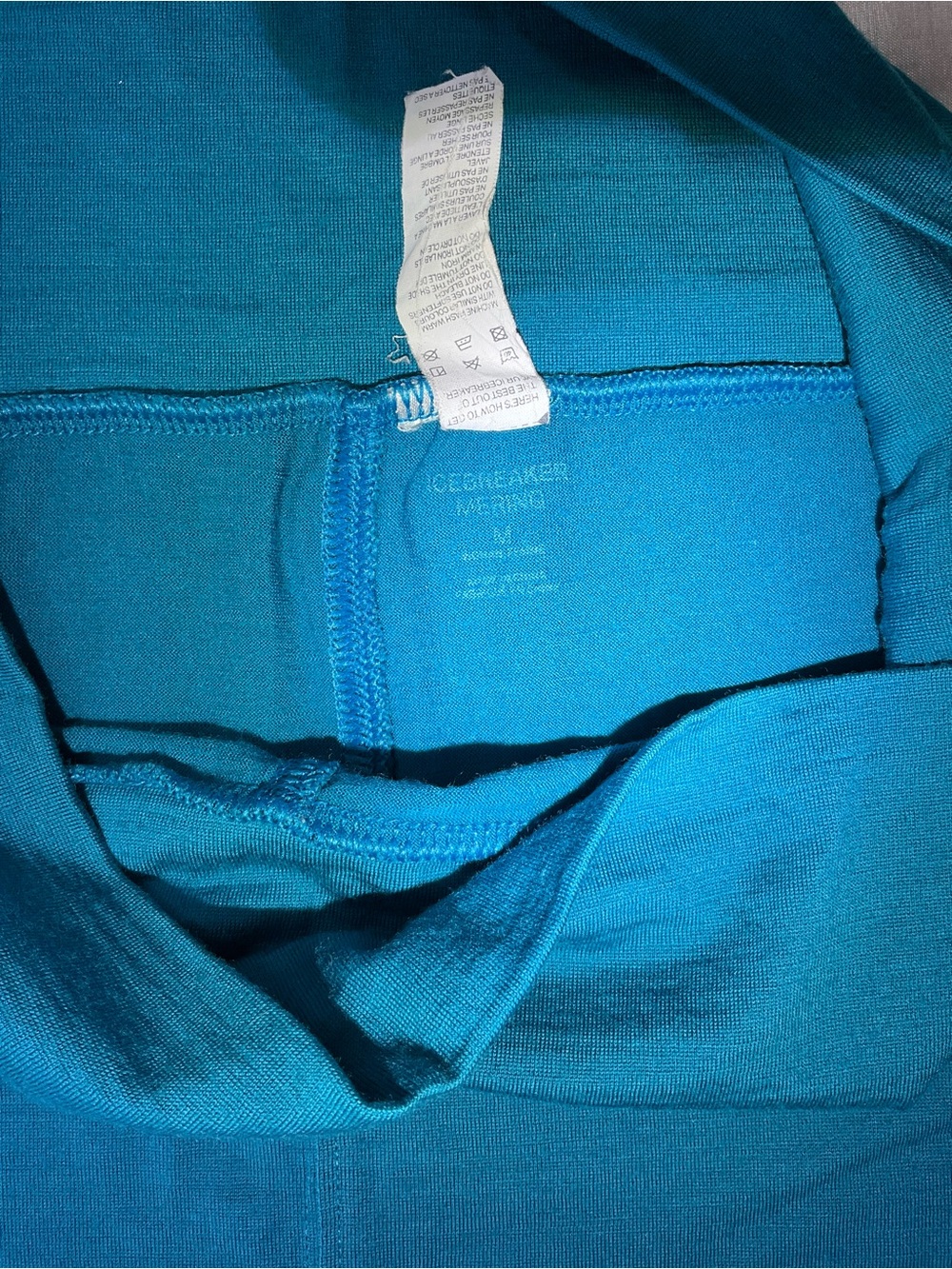 Icebreaker Teal A-Line Skirt with Fold-Over Waistband - Picture 7 of 7